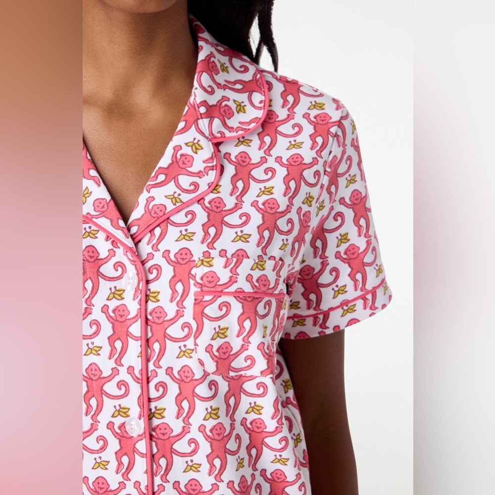 Roller Rabbit Monkey Polo Pajamas Short Sleeves Shorts
